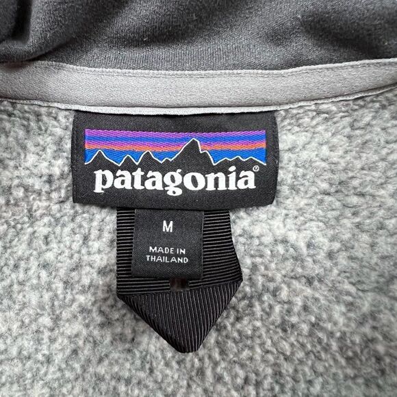 Patagonia Men's Quarter Zip Better Sweater Two Tone Grey Size Medium - Picture 8 of 10